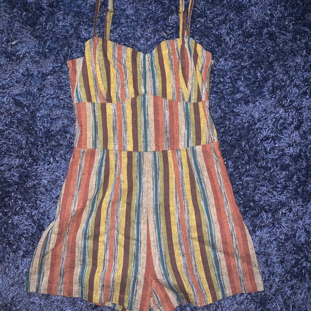 striped romper